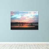 Sunset at the Cove Canvas Afdruk (Insitu (Houten vloer))
