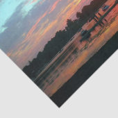 Sunset at the Cove Tissuepapier (Detail)
