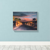 Sunset at the Desert Edge Canvas Afdruk (Insitu (Houten vloer))