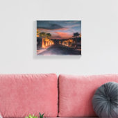 Sunset at the Desert Edge Canvas Afdruk (Insitu (Woonkamer))