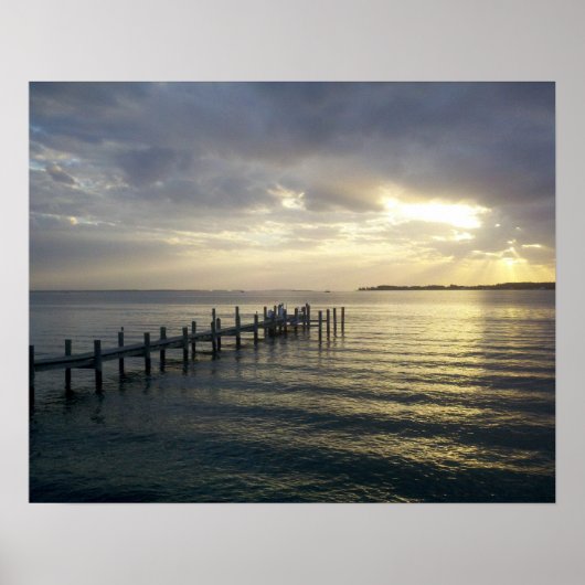 Sunset at the Dock in Southern Maryland poster (Voorkant)