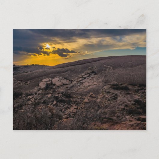 Sunset at the Enchanted Rock Briefkaart (Voorkant)