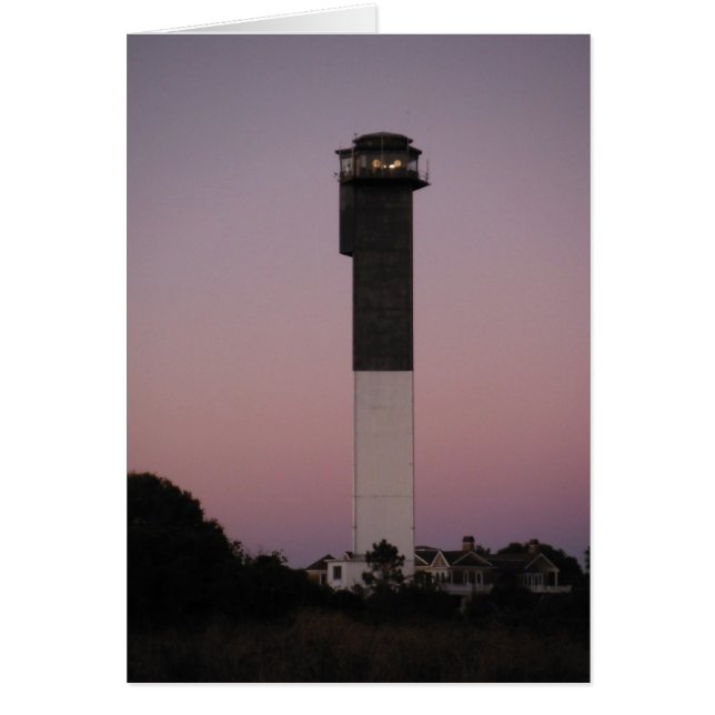 Sunset at the Lighthouse at at Sullivan's Island,  (Voorkant)
