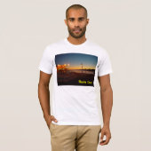 Sunset at the Lighthouse in Santa Cruz - T-Shirt (Voorkant volledig)