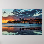 Sunset at the Oceanside Pier Poster (Voorkant)