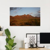 Sunset at the Organ Mountains Poster (Thuiskantoor)