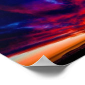 Sunset at the Pier, Huntington Beach, CA Poster (Hoek)