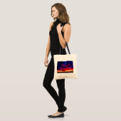 Sunset at the Pier, Huntington Beach, CA Tote Bag (Voorkant (model))