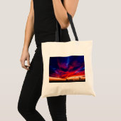 Sunset at the Pier, Huntington Beach, CA Tote Bag (Voorkant (product))