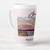 Sunset at the Pier Keyport NJ Latte Mok (Linkerhoek)