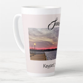 Sunset at the Pier Keyport NJ Latte Mok
