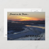 Sunset at the Platte Briefkaart (Voorkant / Achterkant)