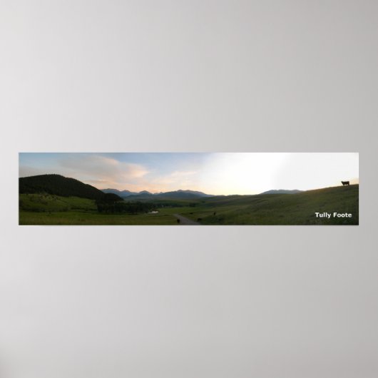 Sunset at the Rein Ranch Poster (Voorkant)