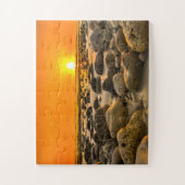 Sunset at the rocky strand legpuzzel (Verticaal)