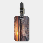 Sunset at the strand, Californië Bagagelabel (Voorkant verticaal)