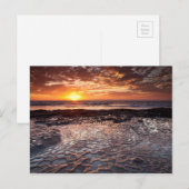 Sunset at the strand, Californië Briefkaart (Voorkant / Achterkant)