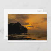 Sunset at the strand in Webster New York Briefkaart (Voorkant / Achterkant)