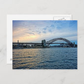 Sunset at the Sydney Harbor Bridge - Australië Briefkaart (Voorkant / Achterkant)