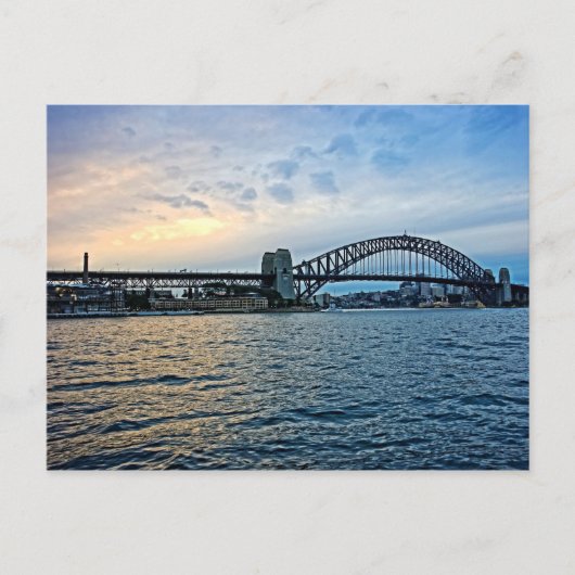 Sunset at the Sydney Harbor Bridge - Australië Briefkaart (Voorkant)