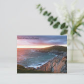 Sunset at Towan Head Newquay Cornwall England Briefkaart (Staand voorkant)