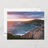 Sunset at Towan Head Newquay Cornwall England Briefkaart (Voorkant / Achterkant)