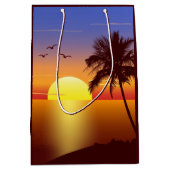 Sunset at tropical strand medium cadeauzakje (Voorkant)