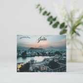 Sunset at Udaipur India Briefkaart (Staand voorkant)