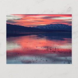 Sunset at Utah Lake Briefkaart