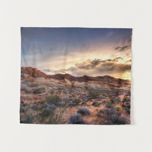 Sunset at Valley of Fire State Park | Nevada, Vere Wandkleed (Voorkant (horizontaal))