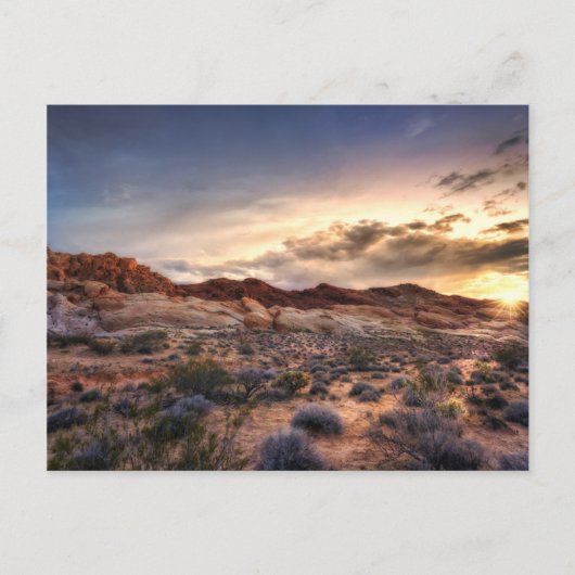 Sunset at Valley of Fire State Park | Nevada, VS Briefkaart (Voorkant)