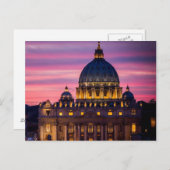 Sunset at Vaticaanstad Briefkaart (Voorkant / Achterkant)