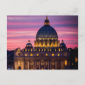 Sunset at Vaticaanstad Briefkaart (Voorkant)