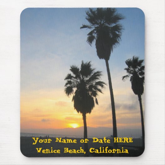 Sunset at Venice Beach California Muismat (Voorkant)
