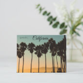 Sunset at Venice Beach Los Angeles California Briefkaart (Staand voorkant)