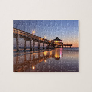 Sunset at Vissen Pier, Fort Myers Beach, Legpuzzel