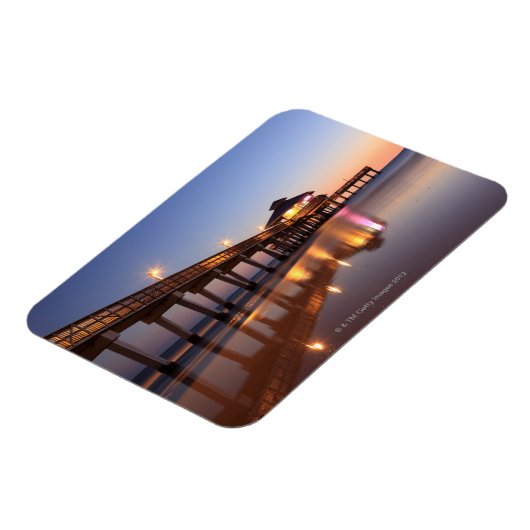 Sunset at Vissen Pier, Fort Myers Beach, Magneet (Linkerzijde)