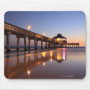Sunset at Vissen Pier, Fort Myers Beach, Muismat