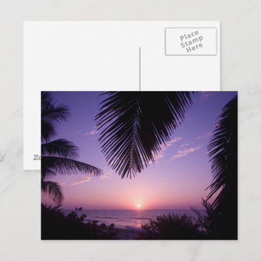 Sunset at West End, Cayman Brac, Cayman Islands, Briefkaart (Voorkant / Achterkant)
