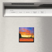 Sunset at Wollaston Beach Magneet (Insitu (Vaatwasser))