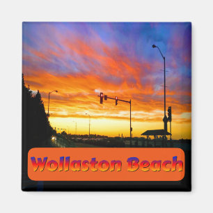 Sunset at Wollaston Beach Magneet