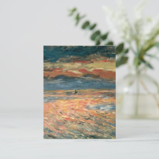 Sunset at Zee by Pierre Renoir, Kunst (Staand voorkant)