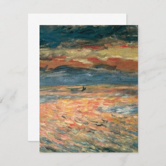 Sunset at Zee by Pierre Renoir,  Kunst (Voorkant / Achterkant)