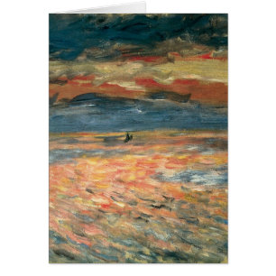 Sunset at Zee by Pierre Renoir,  Kunst