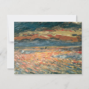 Sunset at Zee by Pierre Renoir,  Kunst