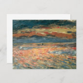 Sunset at Zee by Pierre Renoir,  Kunst (Voorkant / Achterkant)