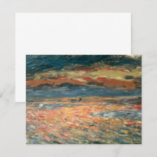 Sunset at Zee by Pierre Renoir, Kunst (Voorkant / Achterkant)