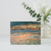 Sunset at Zee by Pierre Renoir, Kunst Briefkaart (Staand voorkant)