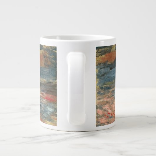 Sunset at Zee by Pierre Renoir,  Kunst Grote Koffiekop (Achterkant)