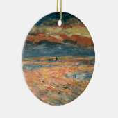Sunset at Zee by Pierre Renoir,  Kunst Keramisch Ornament (Rechts)
