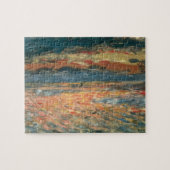 Sunset at Zee by Pierre Renoir,  Kunst Legpuzzel (Horizontaal)